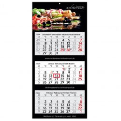 Three-Month Calendar Printing