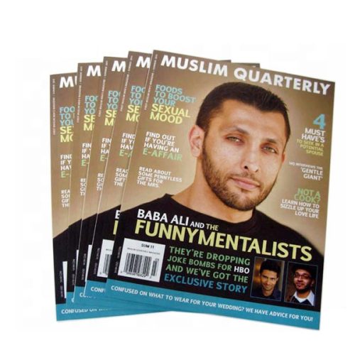 Cheap professional softcover handsome man book printing magazine catalogue printing service