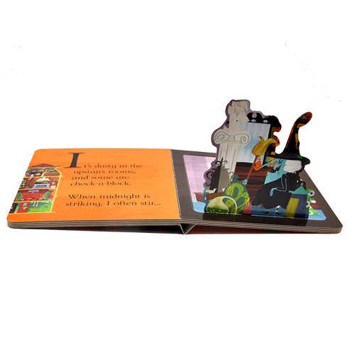 New designed custom coloring hardcover Children interested cartoon 3d pop up card book printing