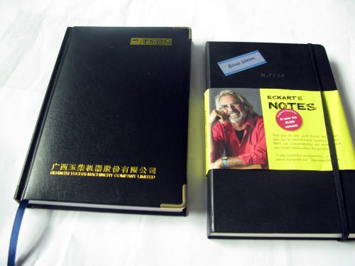 exquisite genuine leather high quality hardocver notebooks printing service