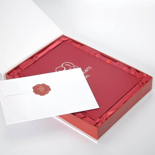 Custom exquisite hardcover board case box leather cover notebook with string - Image 2