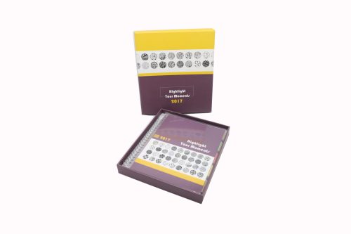 Custom exquisite PVC transparent plastic metal cover shell box packed spiral binding notebook - Image 2