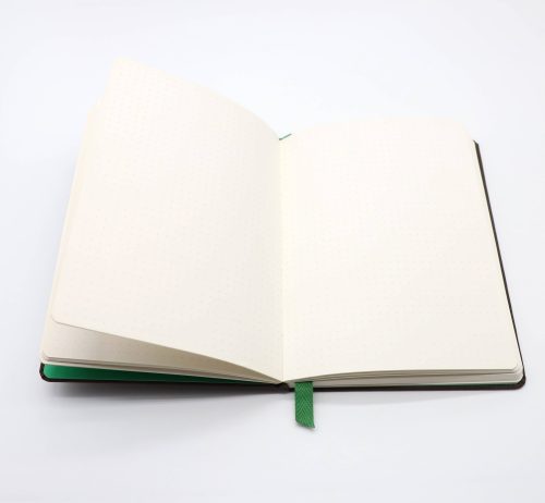 Custom high quality fabric cover hardcover blank notebook with satin ribbon - Image 3