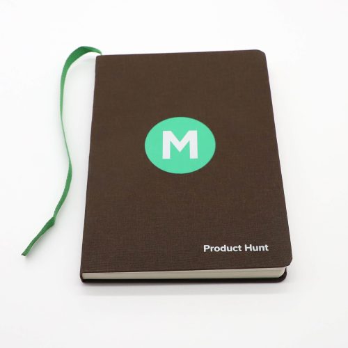 Custom high quality fabric cover hardcover blank notebook with satin ribbon - Image 2